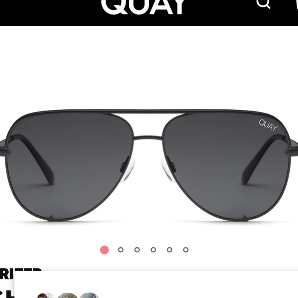 Quay: High Key black sunglasses